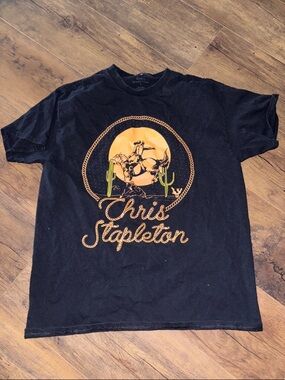 Black Graphic Tee - Chris Stapleton